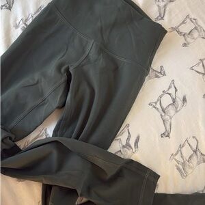 Dark Green High-Waisted Leggings